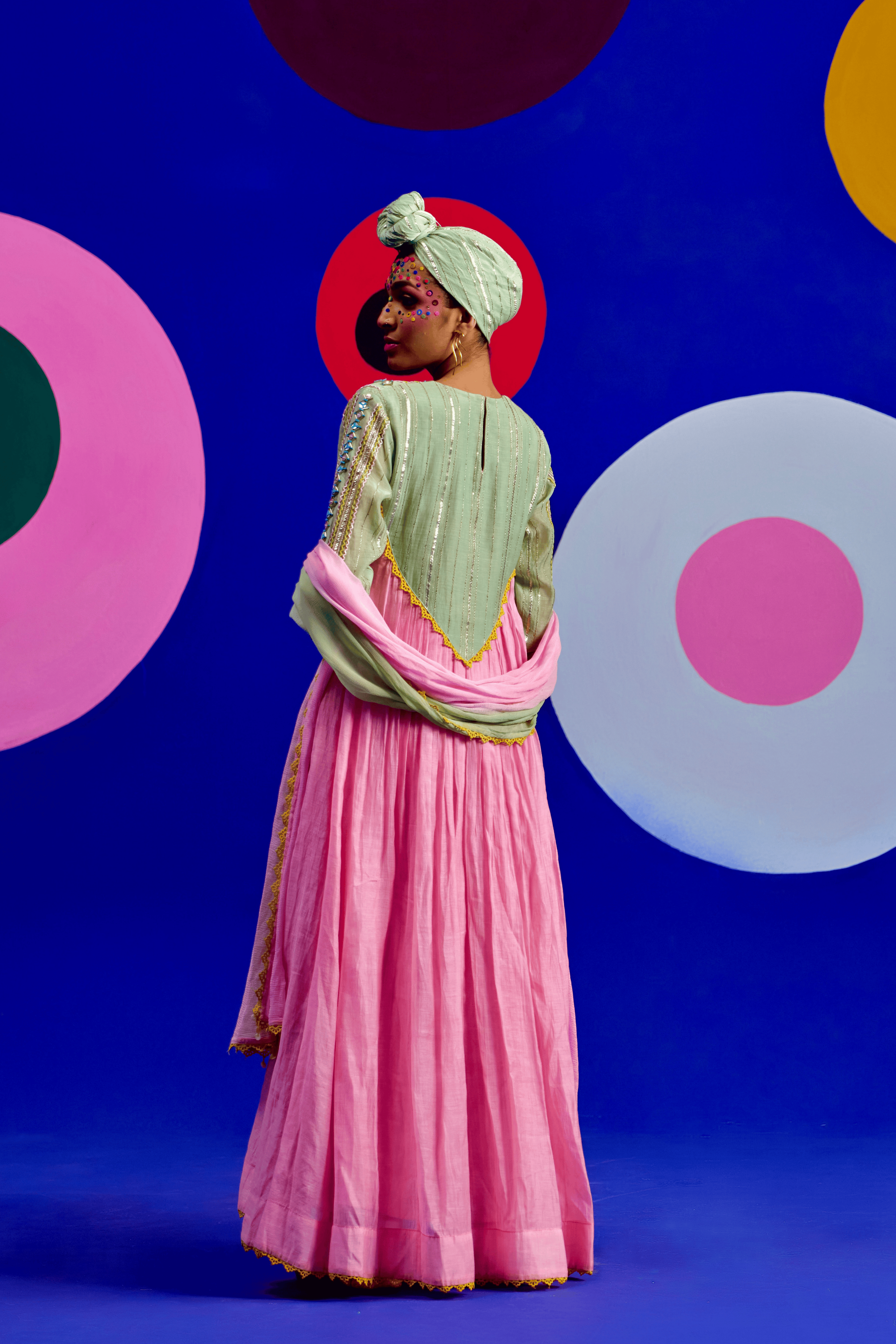 Pistachio Blush - Anarkali