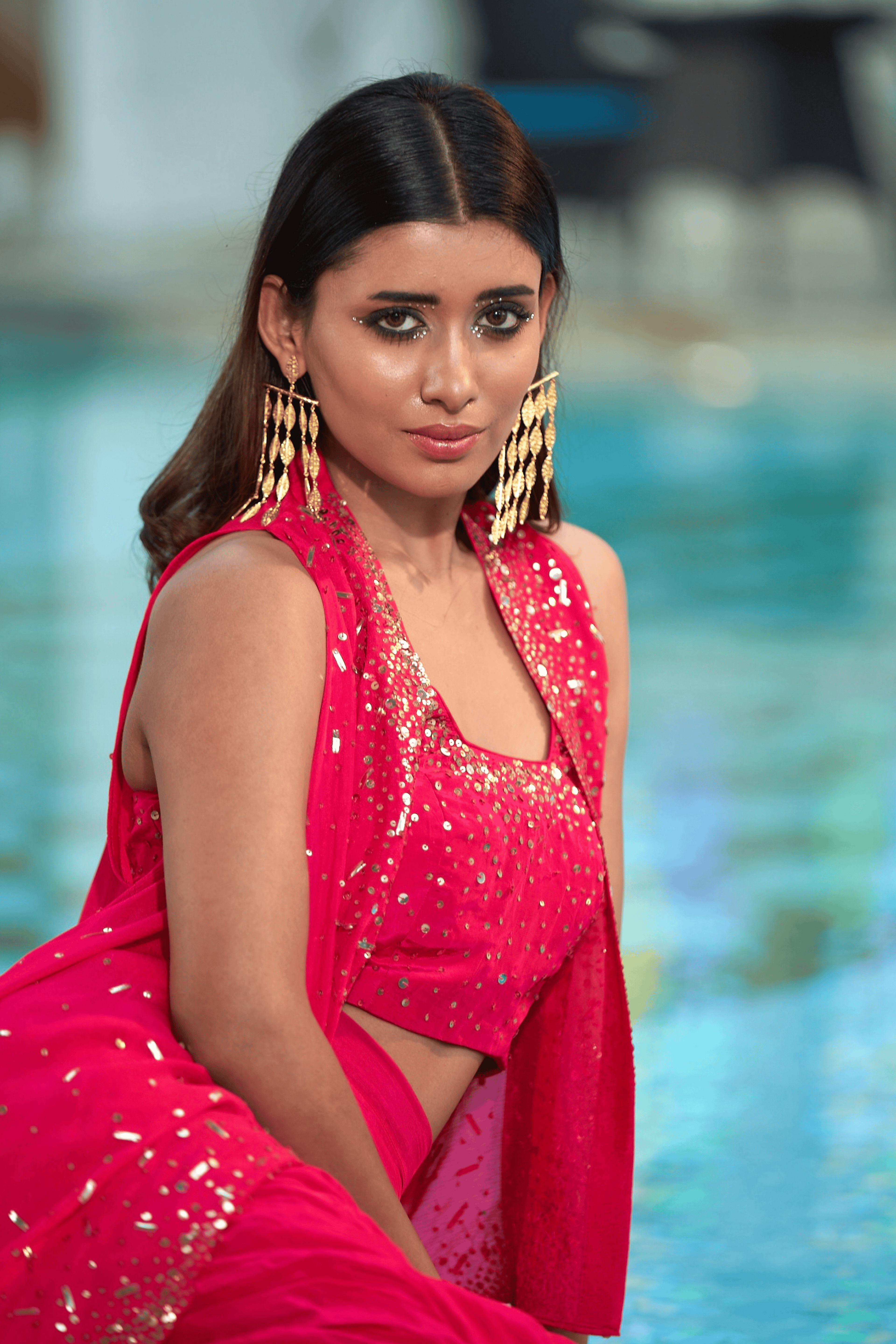 Arshia - Drape skirt with Cape