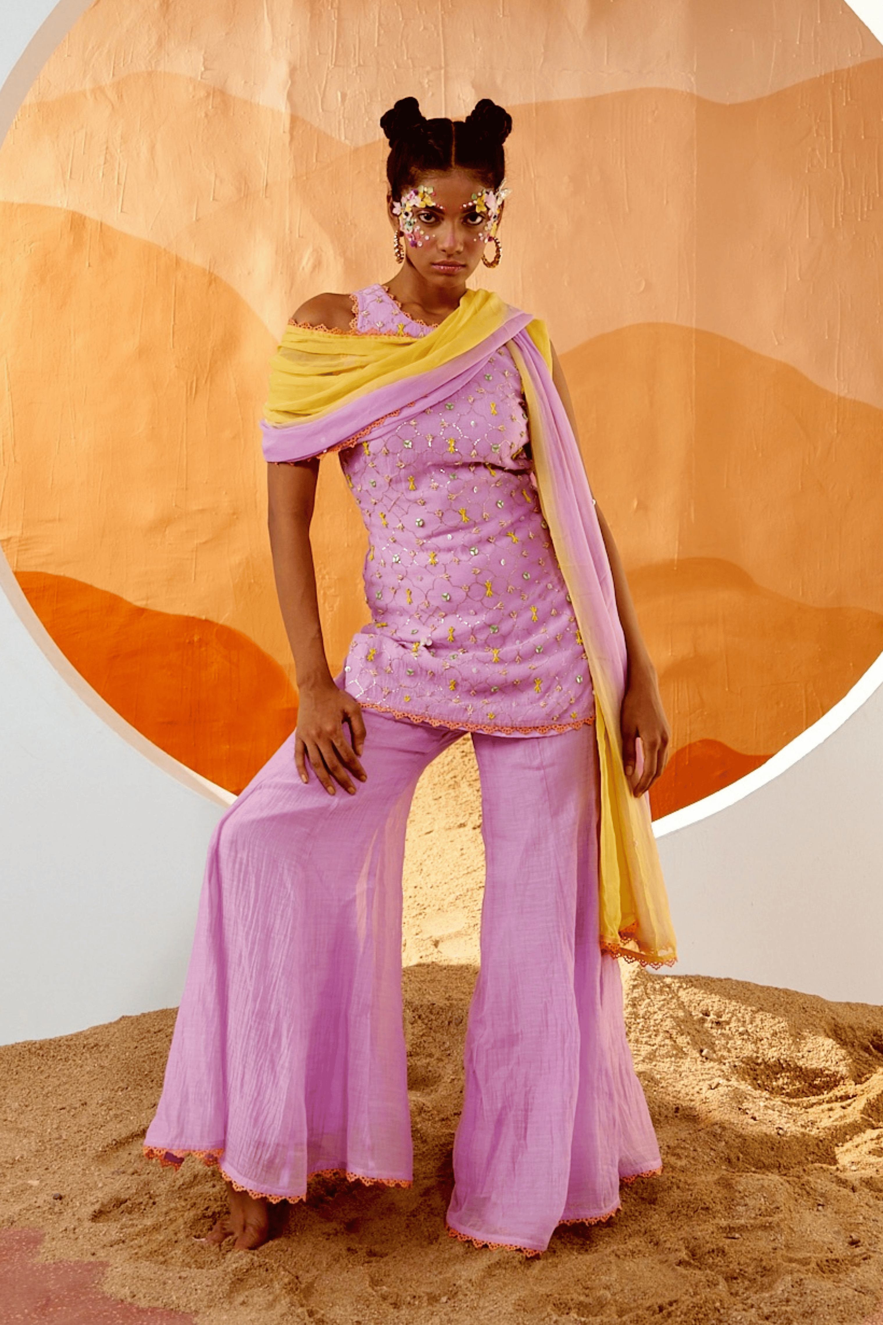 Petal Mirage - Sharara Set