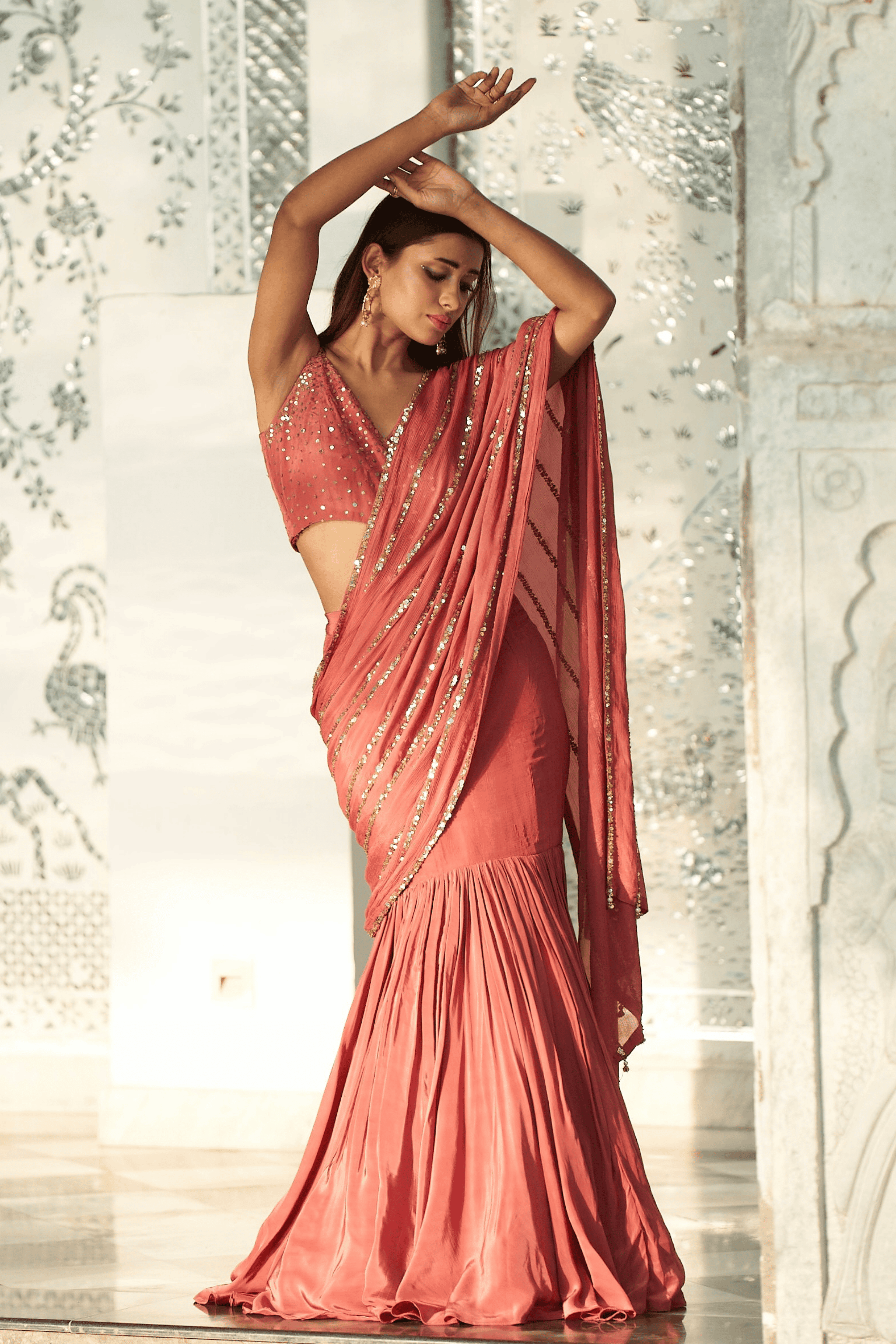 Issabell - Fishcut Saree(pre-stitched)