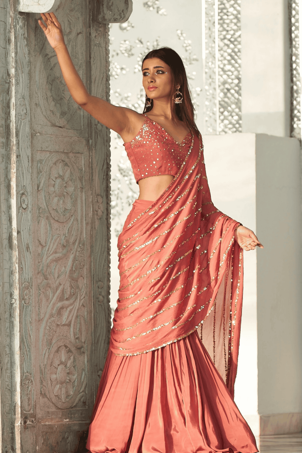 Issabell - Fishcut Saree(pre-stitched)