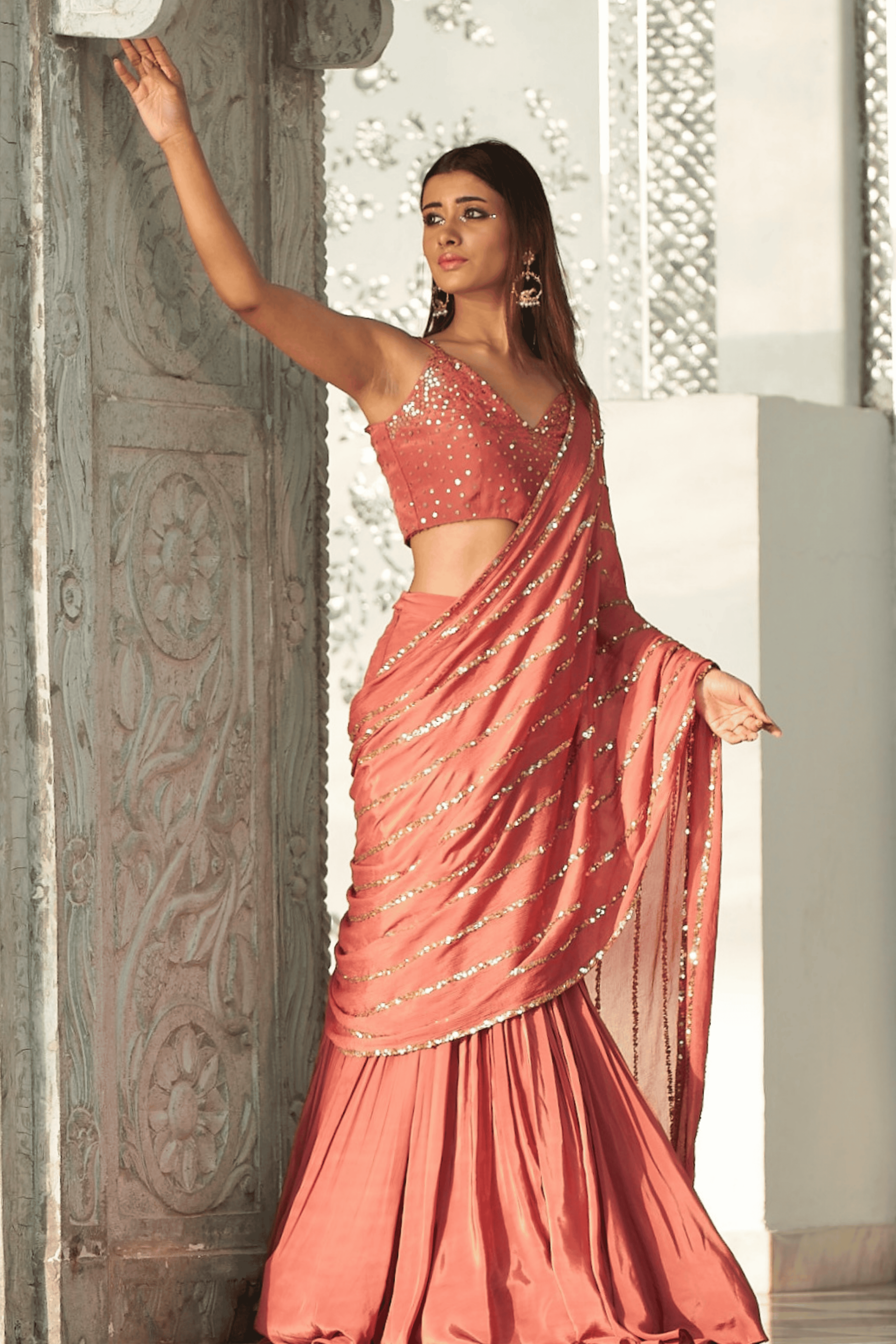 Issabell - Fishcut Saree(pre-stitched)