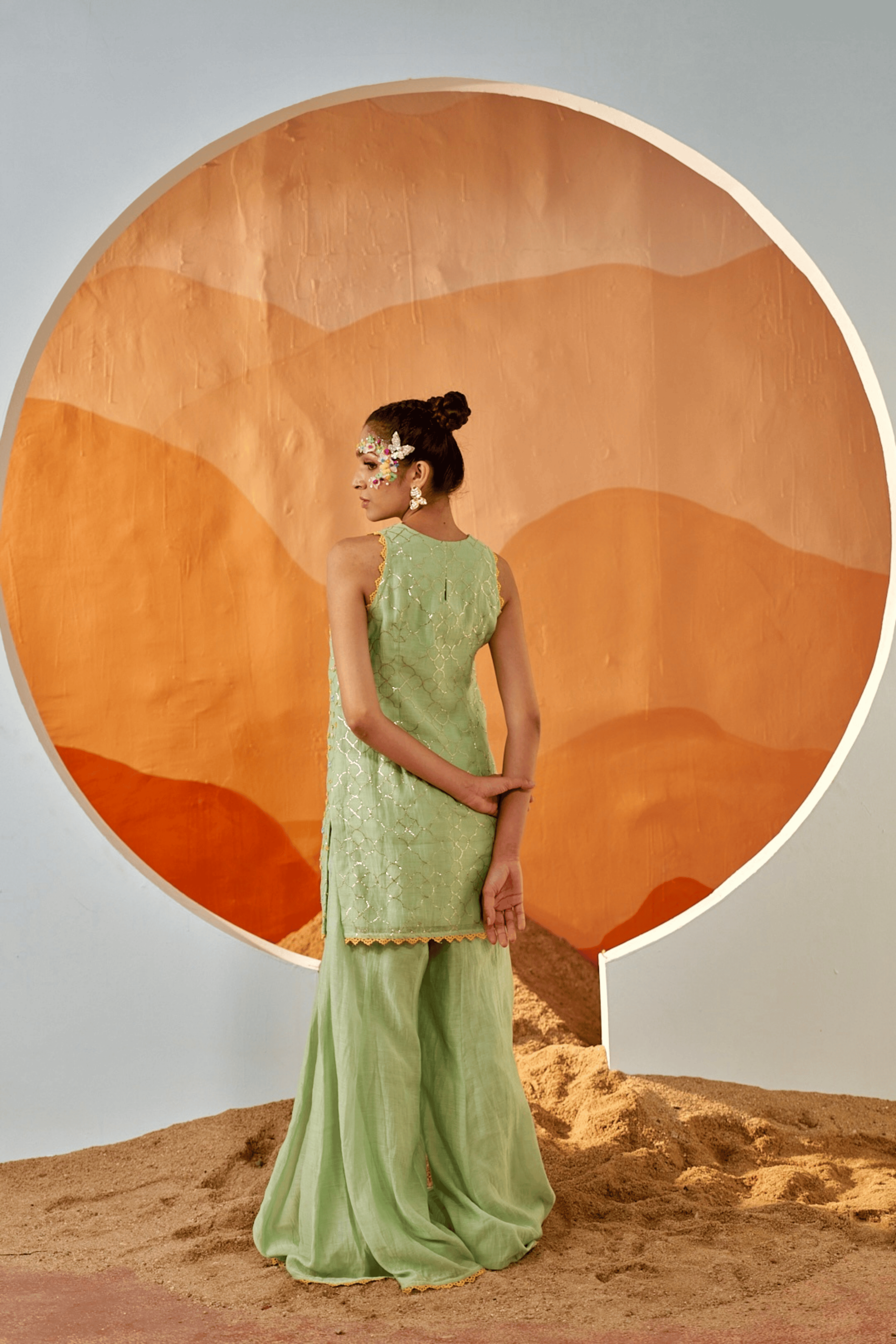 Garden's Whisper - Sharara Set